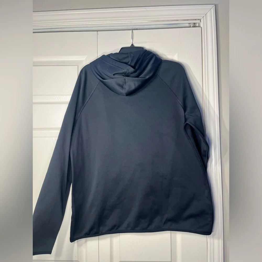 Nike Women's Dri-Fit Hoodie Just Do It Thumb Holes‎ Sz XL Running Fleece Black
